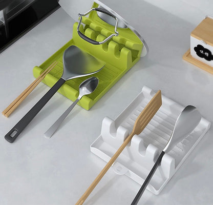 Kitchen Multifunctional Spatula Pot Lid Rack