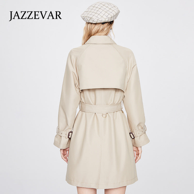 New Women double-breasted trench coat