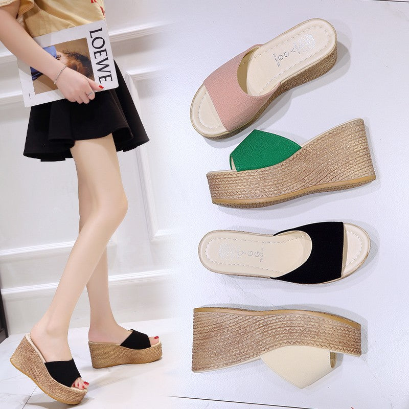 Women high heel slippers