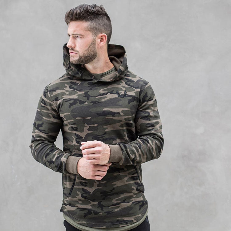 Muscle Brothers Men’s sports leisure camouflage pullover