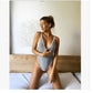 Women Lace Up One Piece Swimsuit Sexy Swimwear