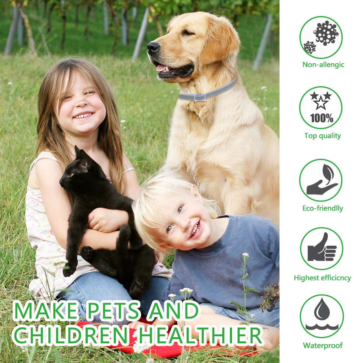 Pet Killing Flea Mosquito Repellent Natural Deworming Essential Oil Collar