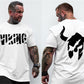 Muscle brothers Men’s new round neck trend T-shirt