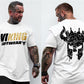 Muscle brothers Men’s new round neck trend T-shirt