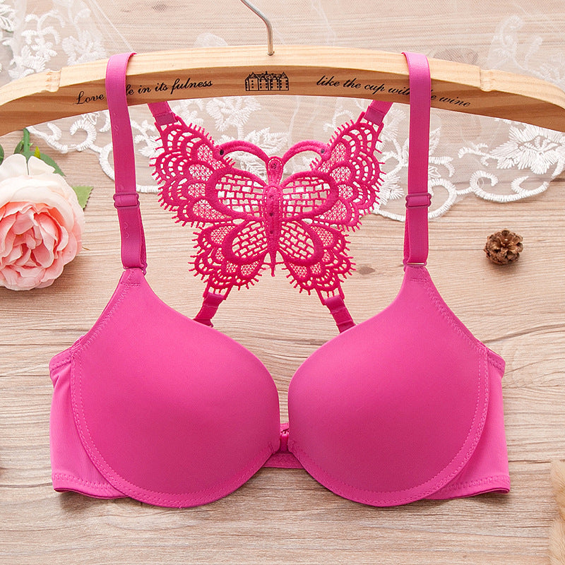 Women Fashion Lace Bralette Butterfly Push up Bras