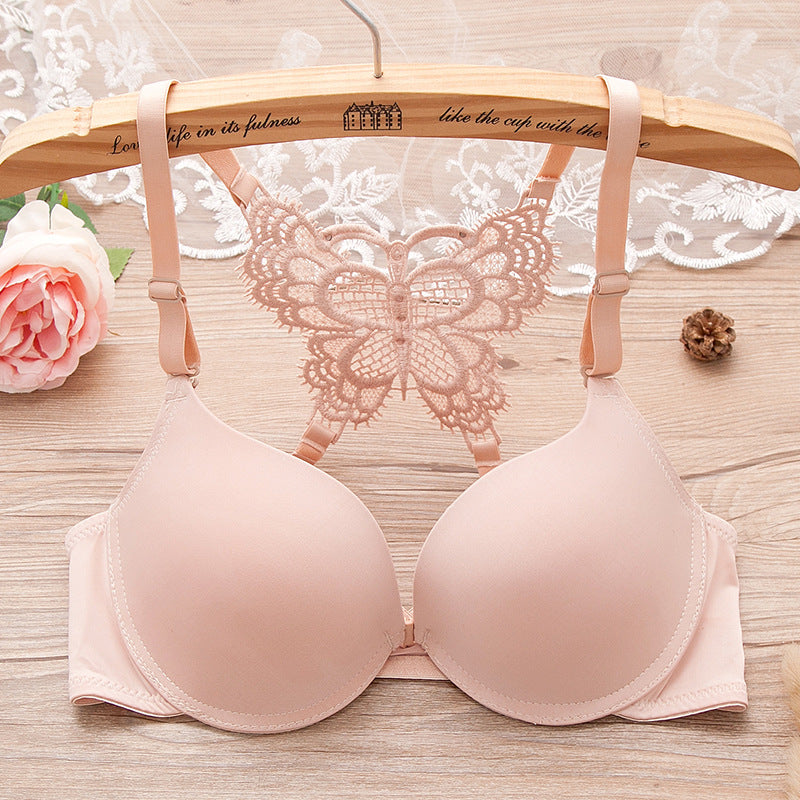 Women Fashion Lace Bralette Butterfly Push up Bras