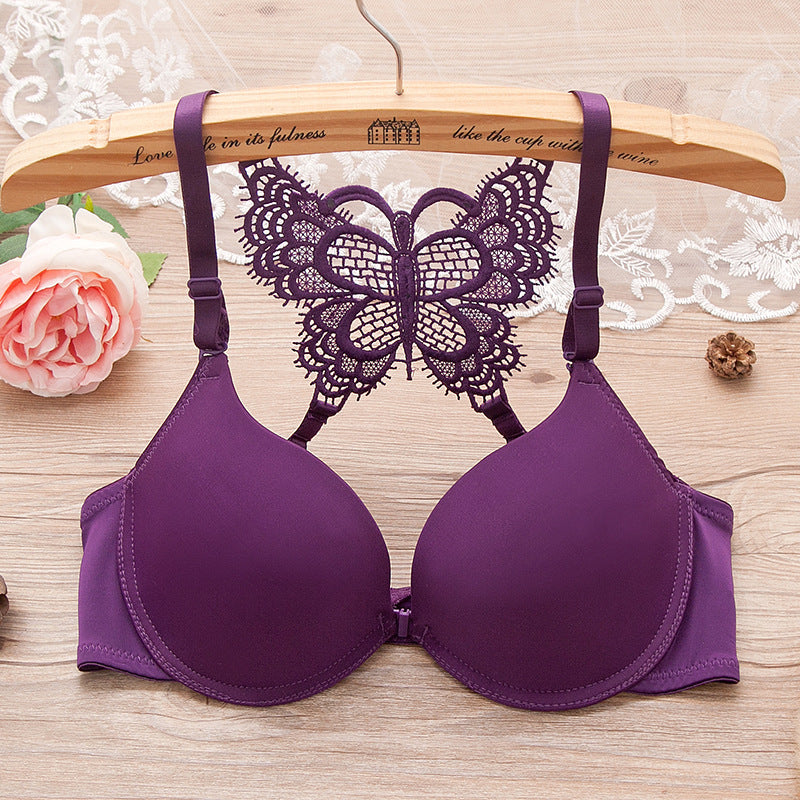 Women Fashion Lace Bralette Butterfly Push up Bras