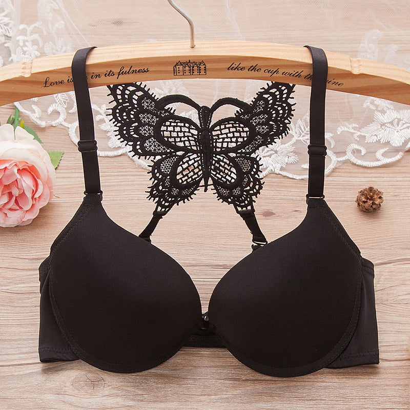 Women Fashion Lace Bralette Butterfly Push up Bras