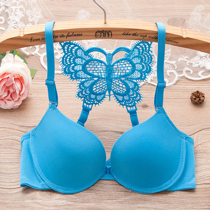 Women Fashion Lace Bralette Butterfly Push up Bras