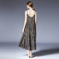 Women new fashion sexy floral beach dress