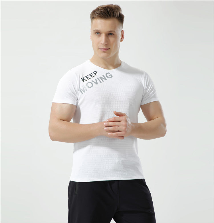 Men’s Ice Silk Nylon Sports T-Shirt