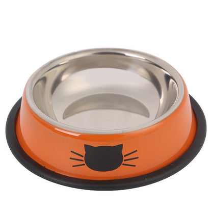 Hot-selling color stainless steel pet bowl