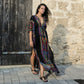 New women cotton deep V-neck beach coat skirt