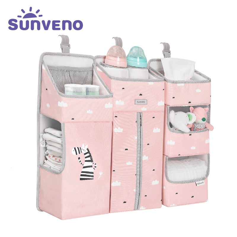 Multifunctional Infant Crib Diaper Waterproof Storage Bag