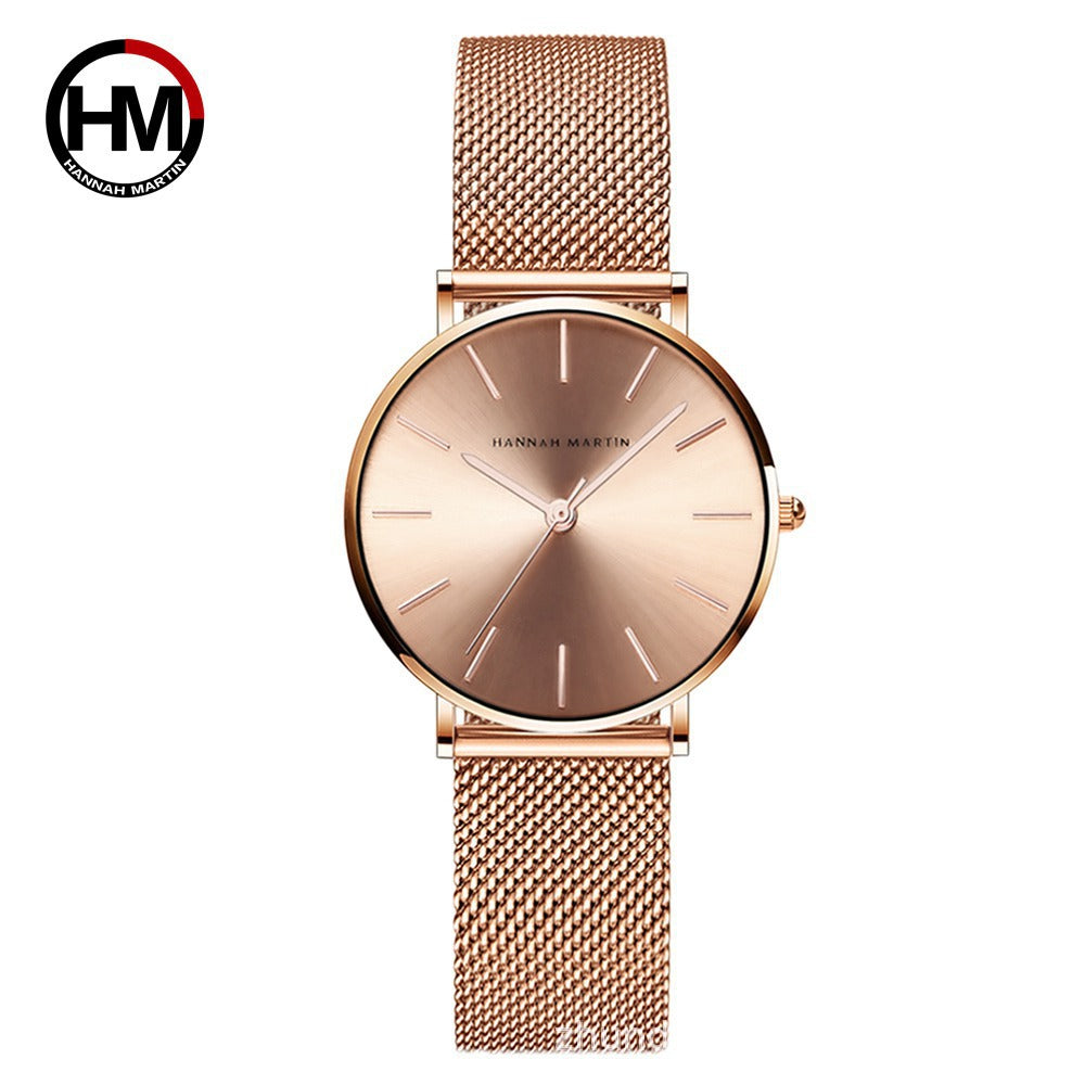 Women Full Rose Gold Ladies Luxury Wrist Watch - Watch & Jewelry