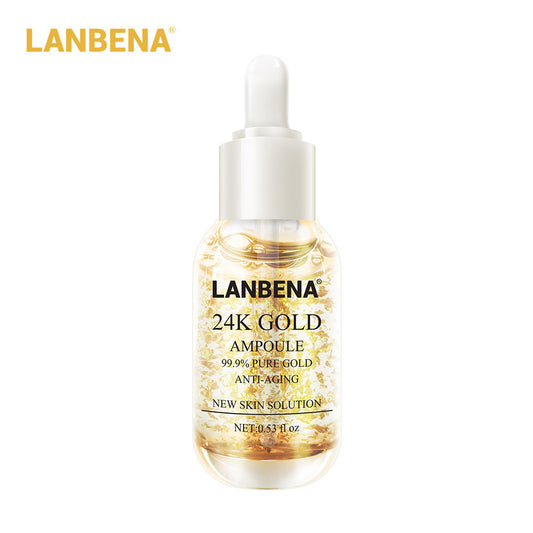 LANBENA 24K Gold Foil Anti-Aging Firming Lightening Serum