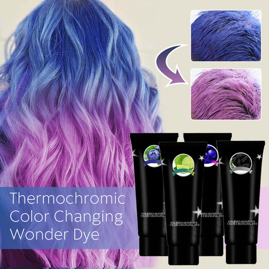 Thermochromic hair dye