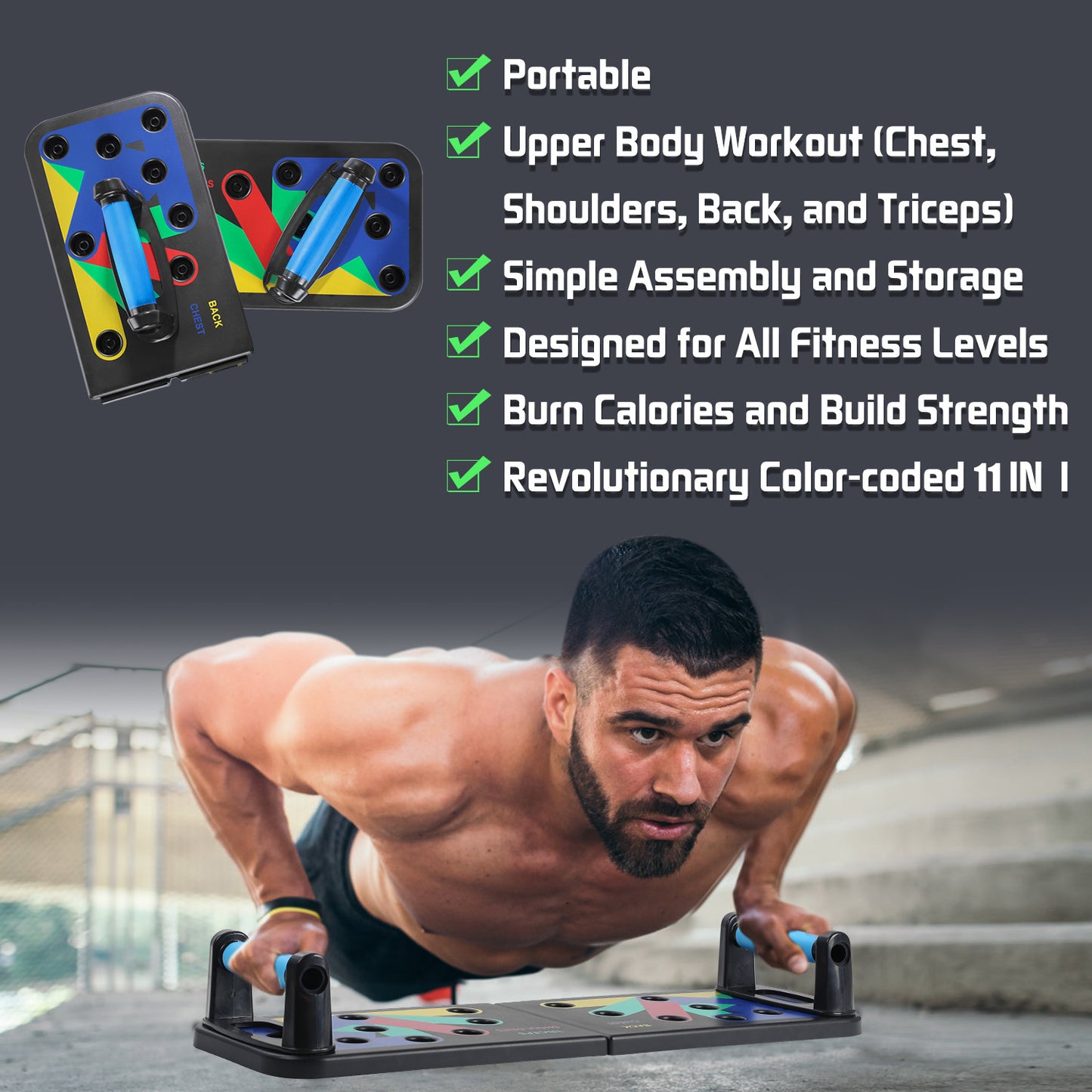 Multi-functional Fitness sports push-up board stand