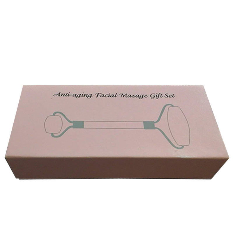 Natural powder crystal jade roller facial massager