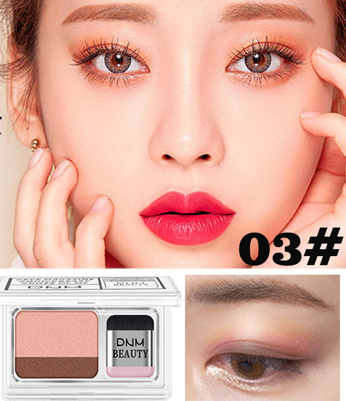 DNM lazy two-color gradient pearlescent eye shadow