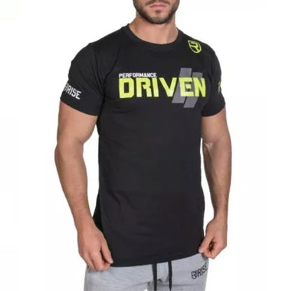 Muscle Men’s Fitness Sports Casual Cotton Print T-Shirt