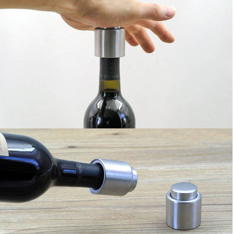 Stainless fresh-keeping wine stopper