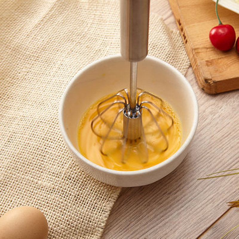 Semi-automatic manual stainless whisk