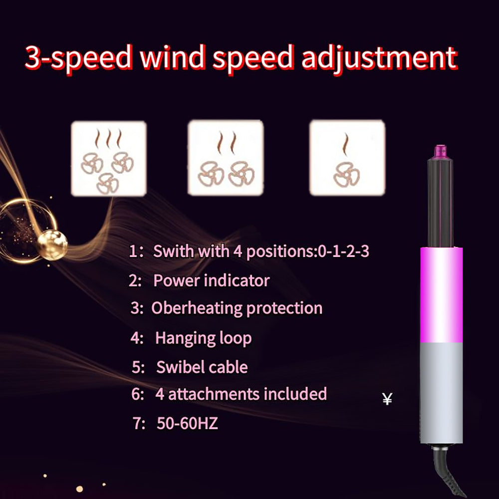 Five-in-one automatic hair curling iron set