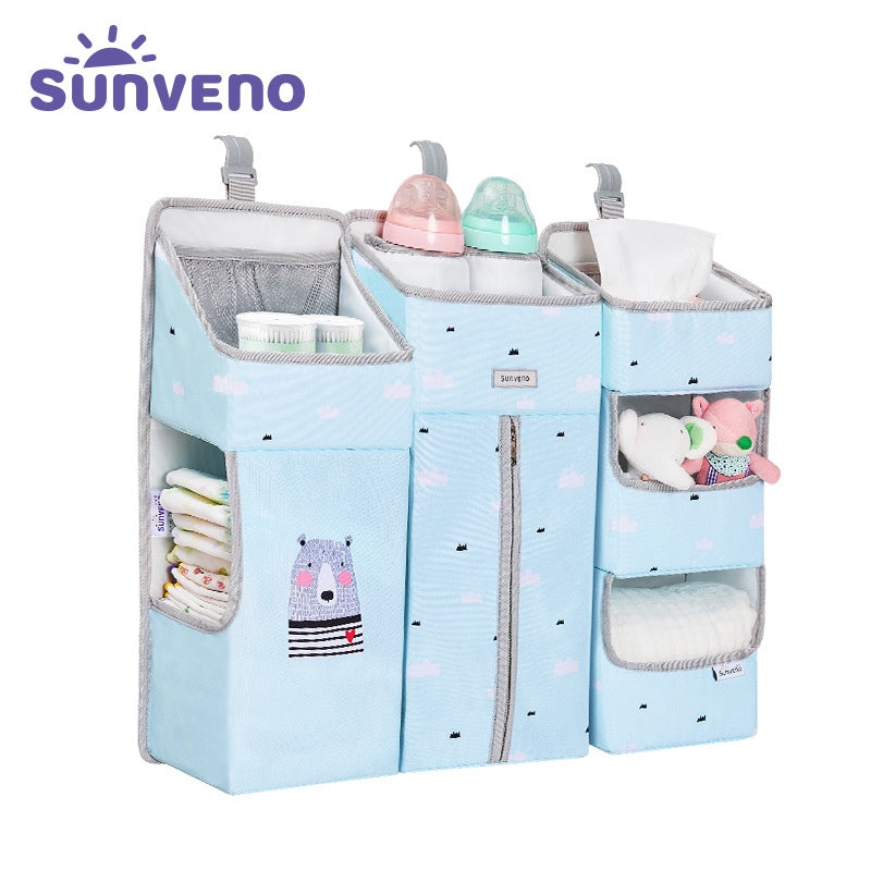 Multifunctional Infant Crib Diaper Waterproof Storage Bag