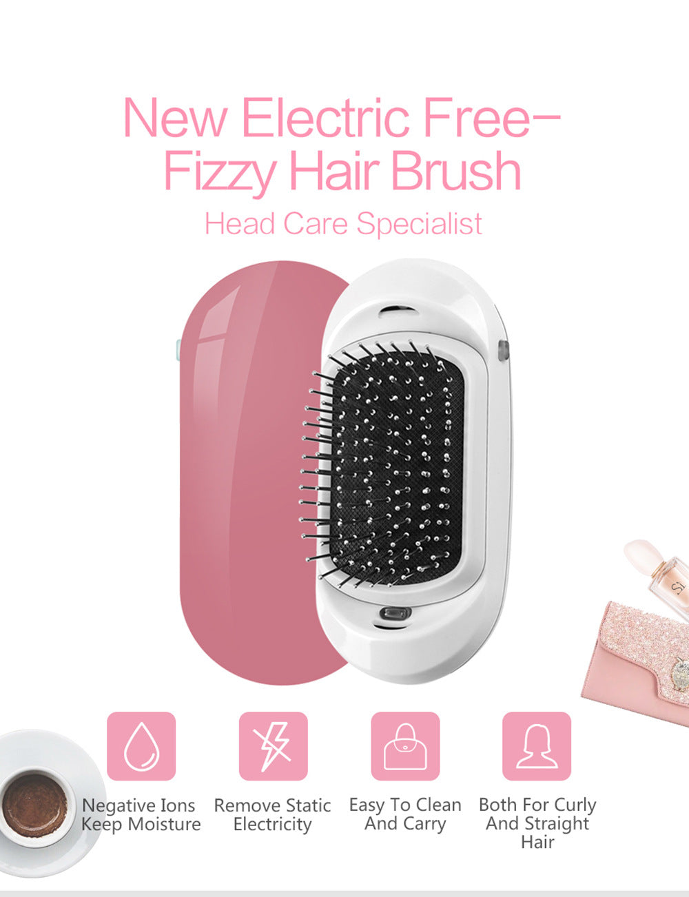 The second generation negative ion straight hair comb