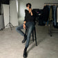 MYQ Korean Men’s tide brand nine-point jeans