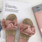 Korean Women female summer flat bow slippers