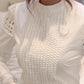 Women cotton hook flower hollow lace shirt