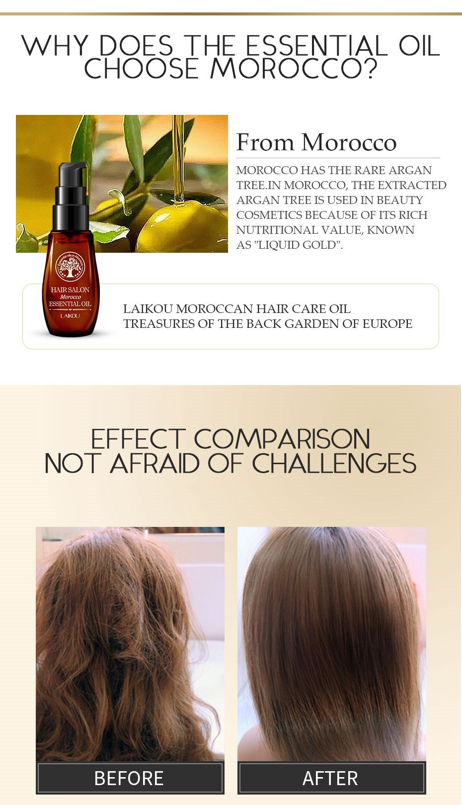 Laiwu Moroccan hair care essential oil