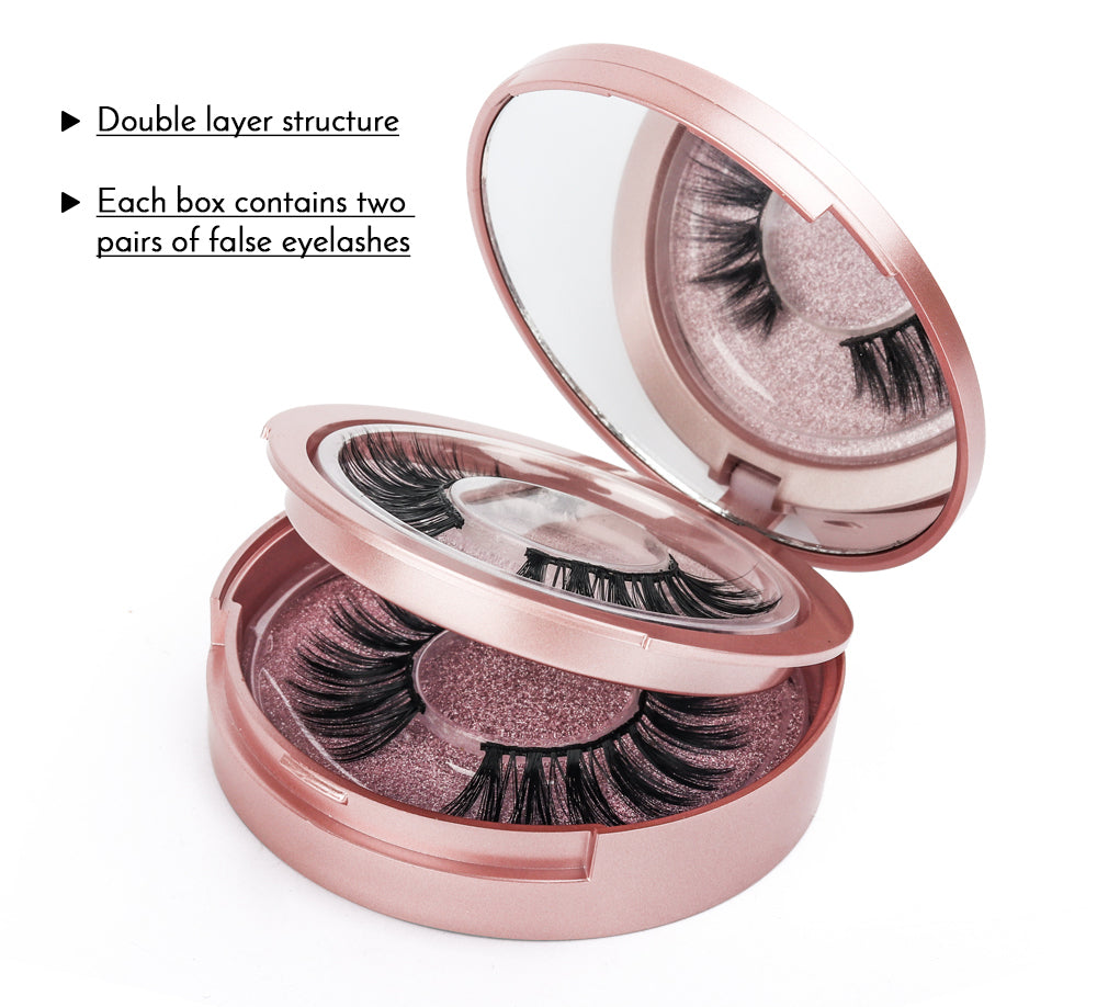 5D Magnetic Double Layer False Eyelashes