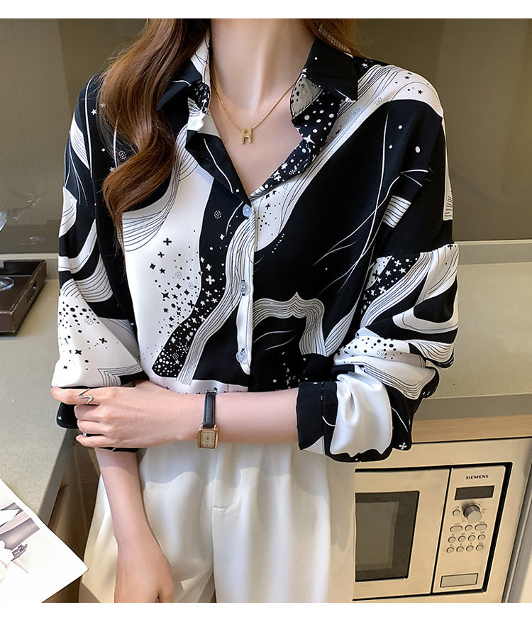 Women long-sleeved casual fashion shirt top