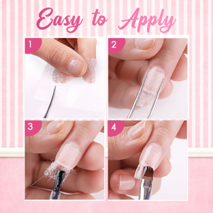 Nail extension repair fiber fiberglass gel nail