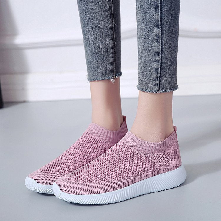 Explosions mesh flying woven women spot socks shoes