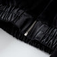 Women luxury short high waist fur jacket blouse