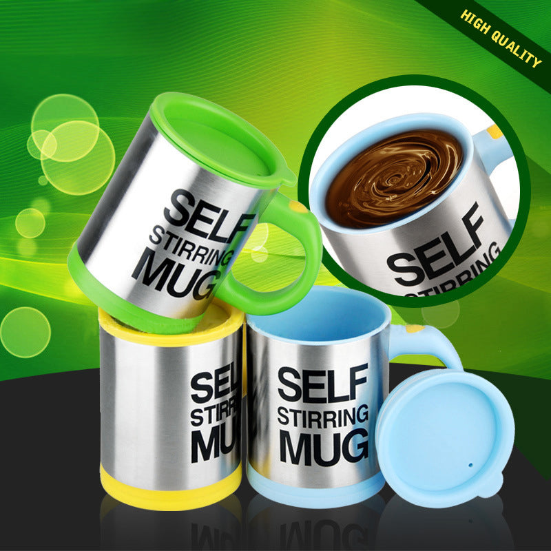 Stainless Steel Automatic Stirring Coffee Cup