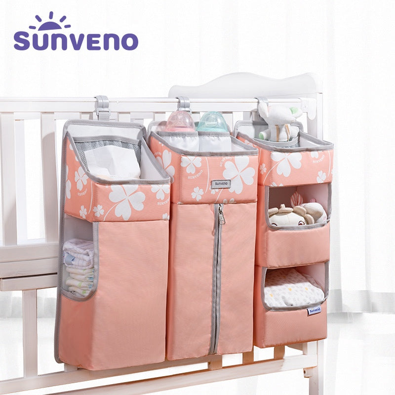 Multifunctional Infant Crib Diaper Waterproof Storage Bag