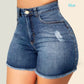 New women high waist denim shorts