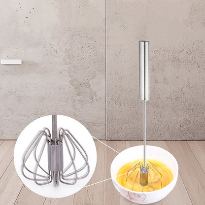 Semi-automatic manual stainless whisk