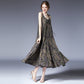 Women new fashion sexy floral beach dress