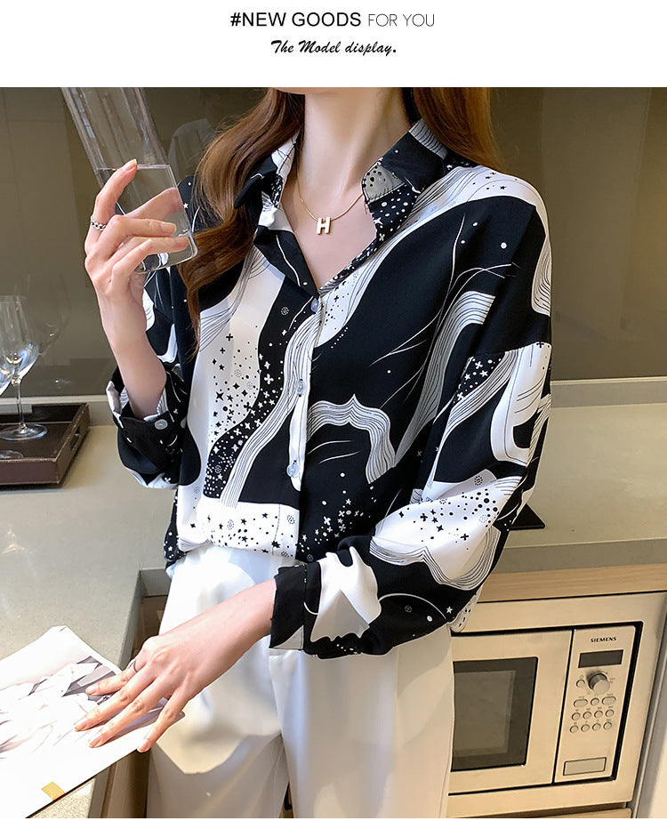 Women long-sleeved casual fashion shirt top