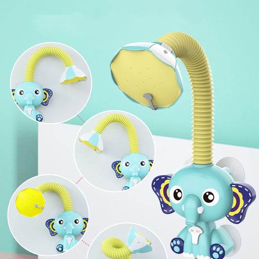 Cute baby bathroom electric water spray elephant shower