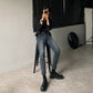 MYQ Korean Men’s tide brand nine-point jeans