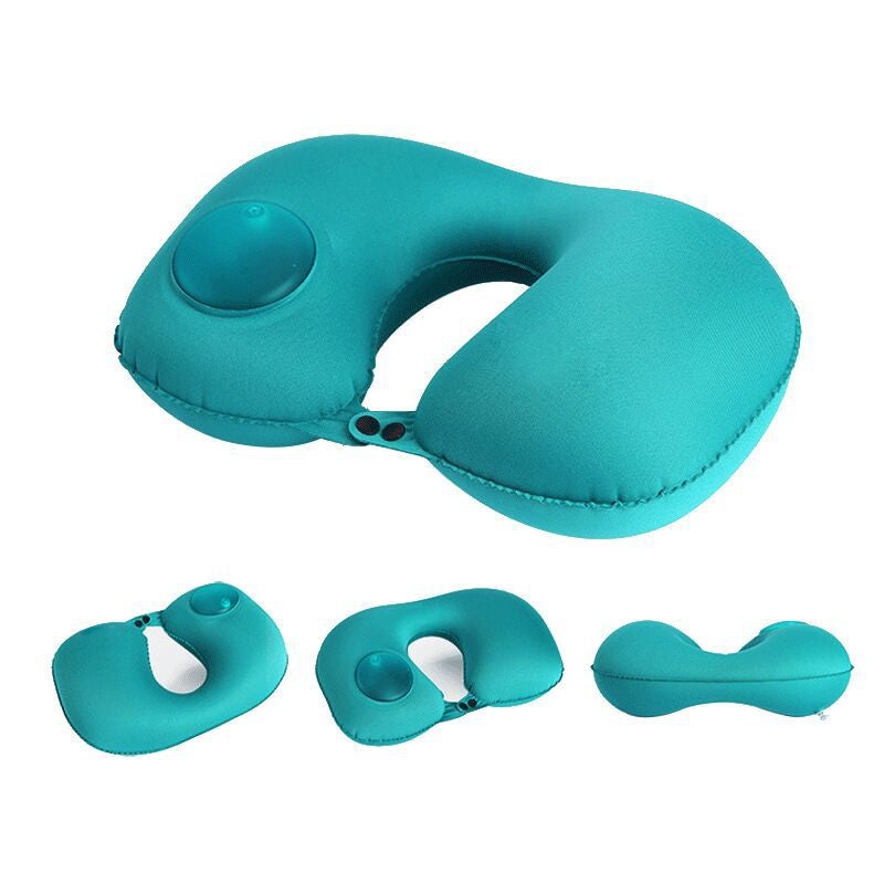 New Travel Automatic Press inflatable neck pillow