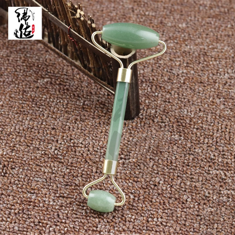 Natural powder crystal jade roller facial massager