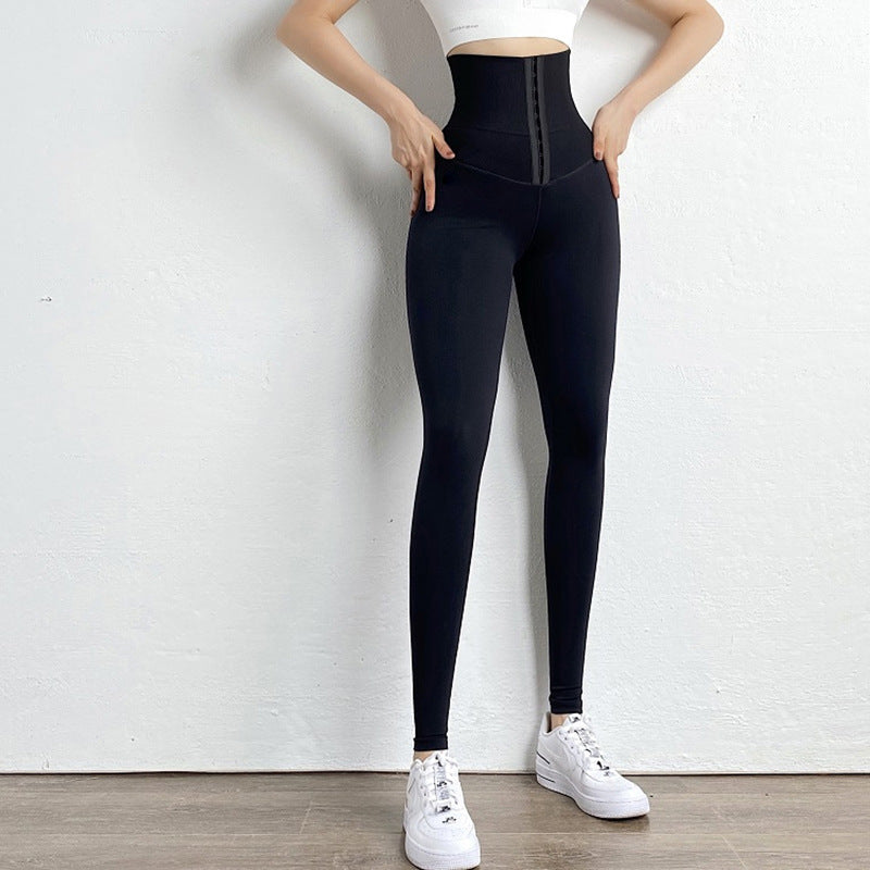 Korean Women high waist body shaping fitness sports pants